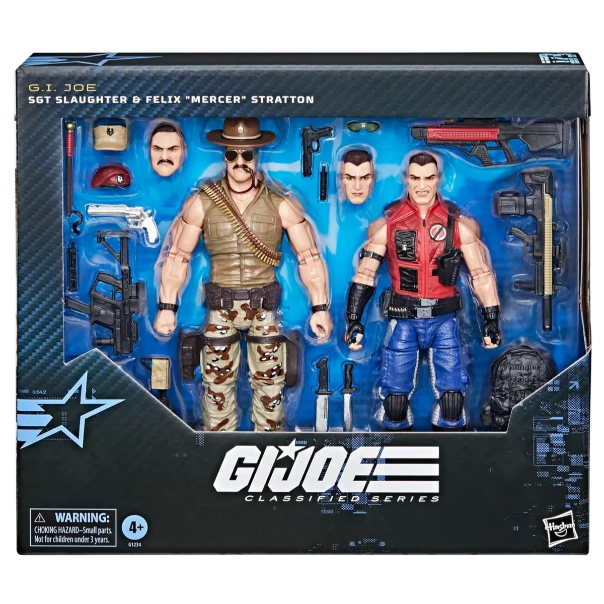 [ETA: 01/2026] (PRE-ORDER) HASBRO G1234 G.I.Joe Classified Sgt Slaughter & Felix 'Mercer' Stratton - Image 1