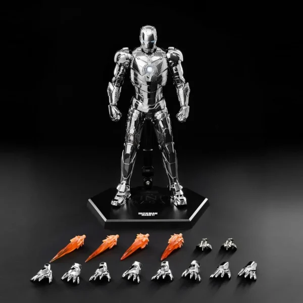 [ETA: Q1 2026] (PRE-ORDER - BY BATCHES) THREEZERO 3Z09240C0 DLX  Iron Man Mark 2 (Chrome Edition)