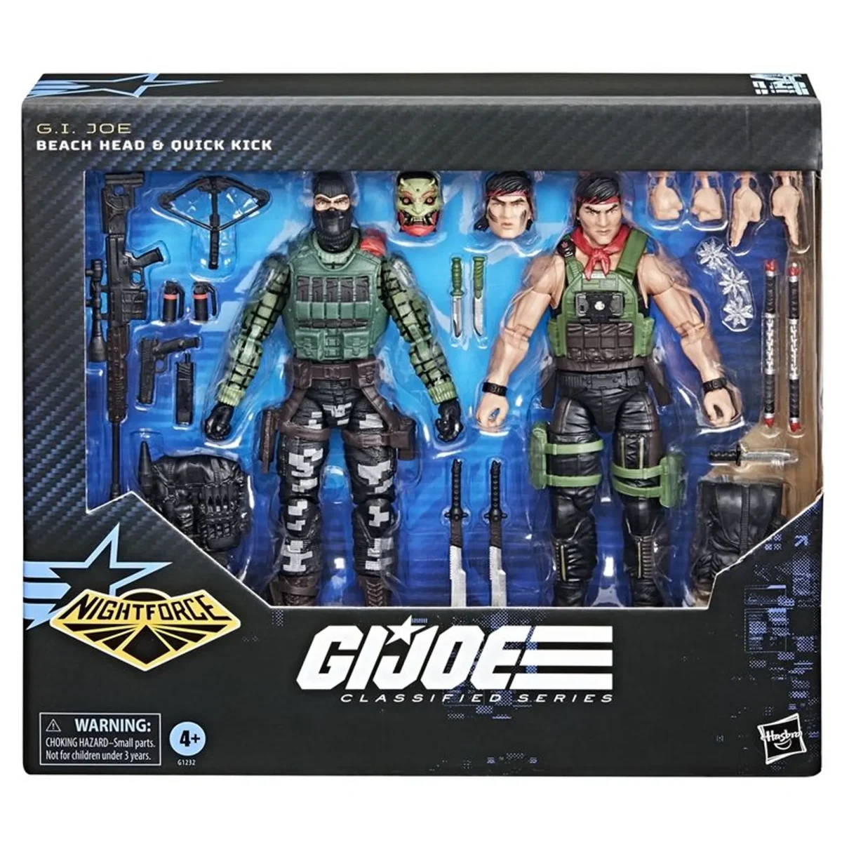 [ETA: 11/2025] (PRE-ORDER) HASBRO G1232 G.I.Joe Classified Night Force Beach Head and Quick Kick - Image 1