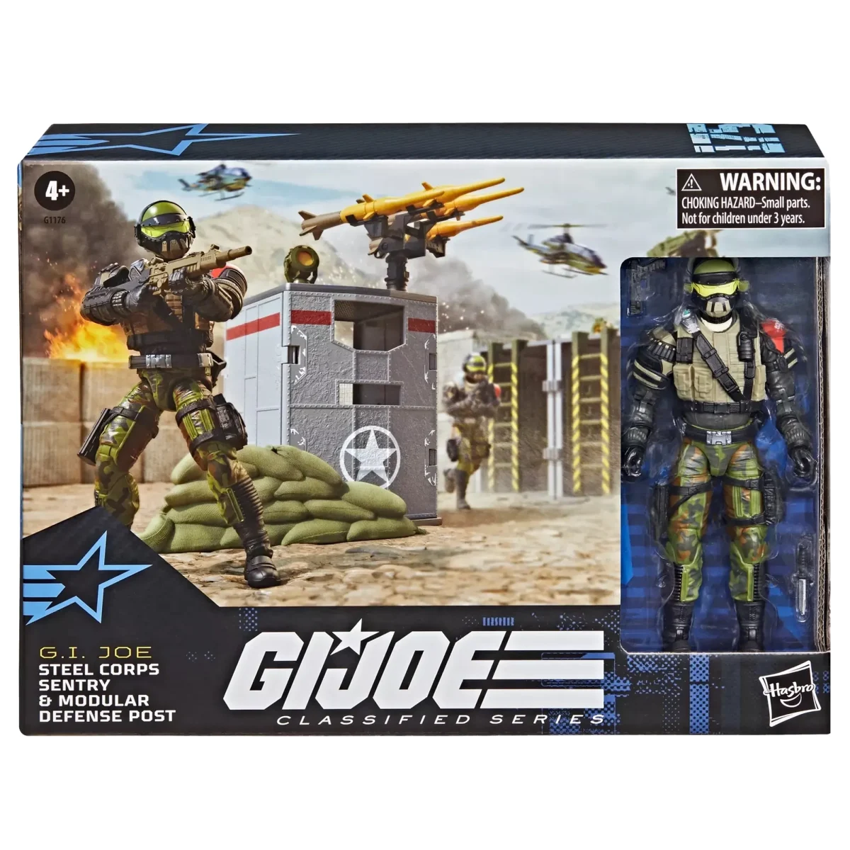 [ETA: 12/2025] (PRE-ORDER) HASBRO G1176 G.I.Joe Classified Steel Corps Sentry & Modular Defense Post - Image 1