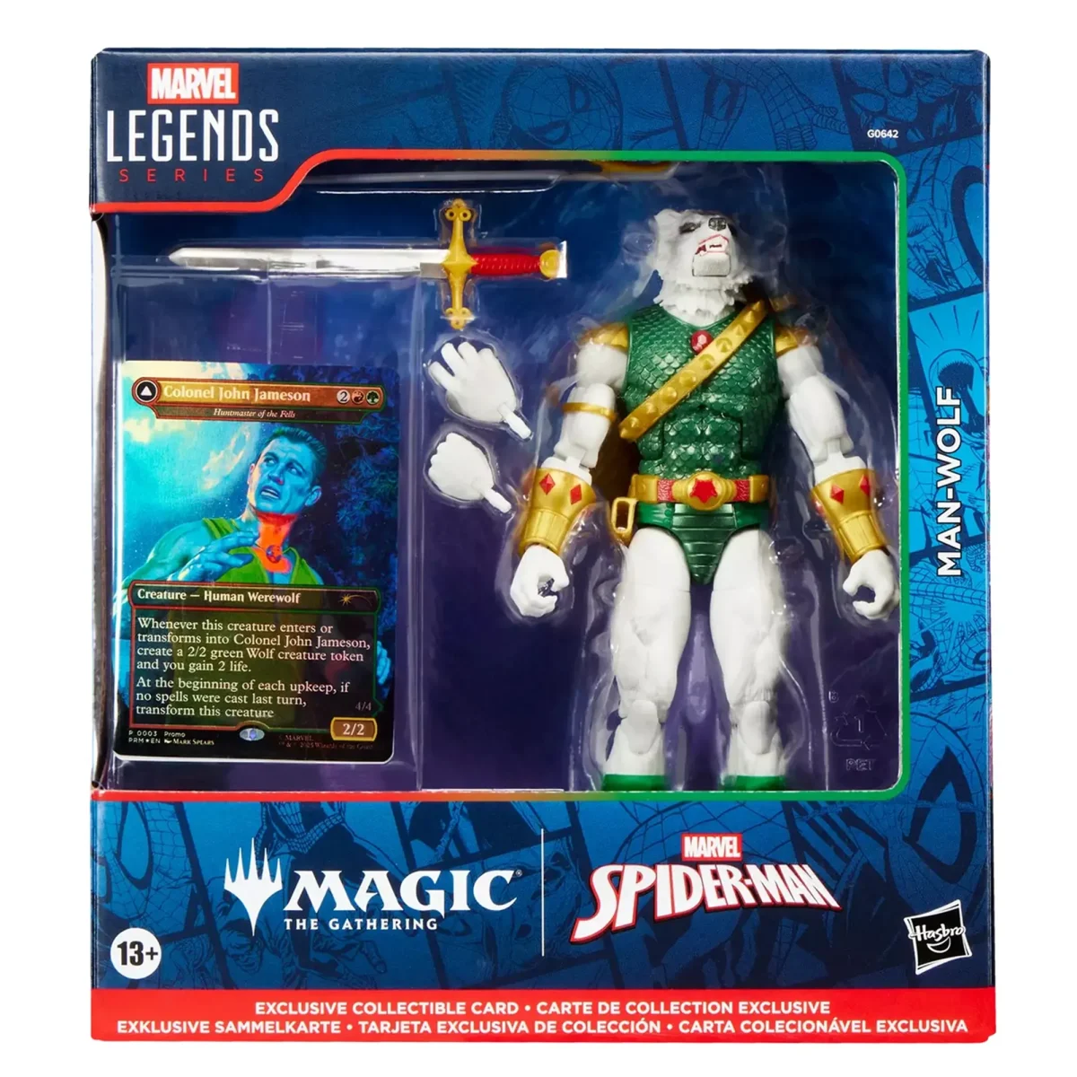 [ETA: 12/2025] (PRE-ORDER) HASBRO G0642 Marvel Legends Magic: The Gathering Man-Wolf. - Image 1
