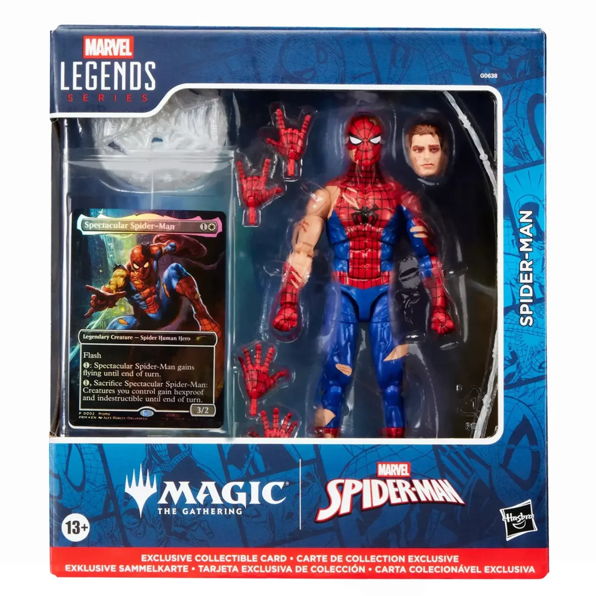 [ETA: 12/2025](PRE-ORDER) HASBRO G0638 Marvel Legends Magic: The Gathering Battle-Damaged Spider-Man - Image 1