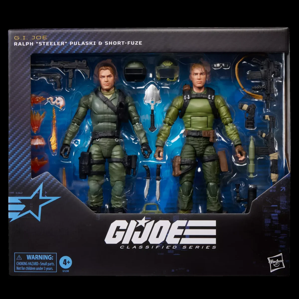 [ETA: 12/2025] (PRE-ORDER) HASBRO G1230 G.I.Joe Classified Ralph 'Steeler' Pulaski and Short-Fuze - Image 1