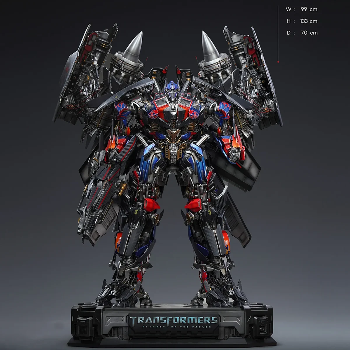 [ETA: Q3 2026] (PRE-ORDER) QUEEN STUDIOS Transformers: Revenge of the Fallen Jet Power Optimus Prime - Image 1