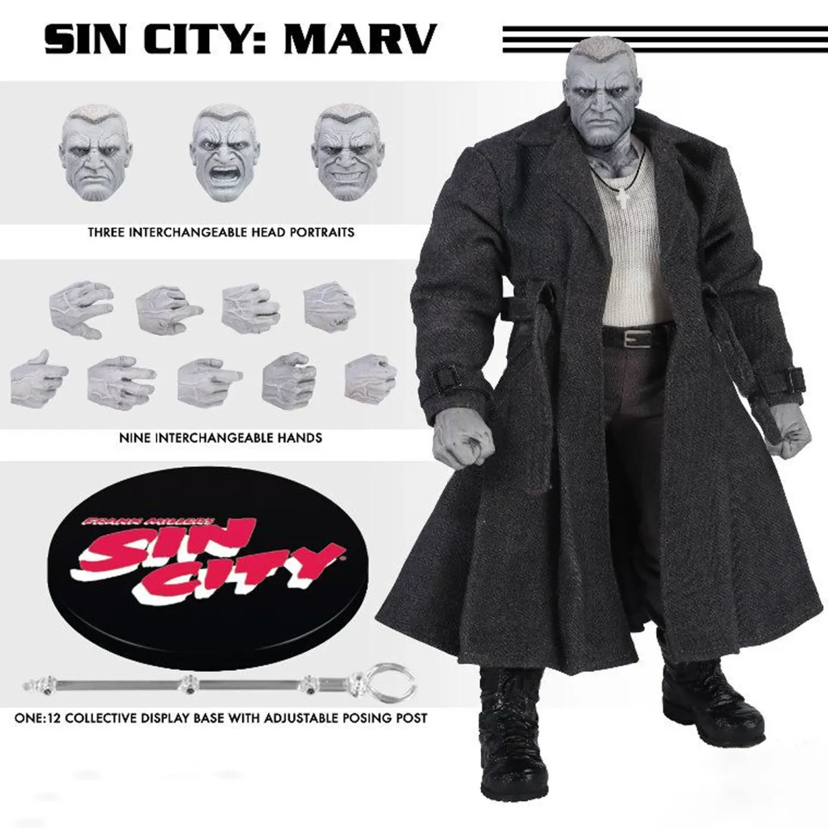 [ETA: Q3 2026] (PRE-ORDER) MEZCO MZ77512 One: 12 Collective Sin City - Marv - Image 1