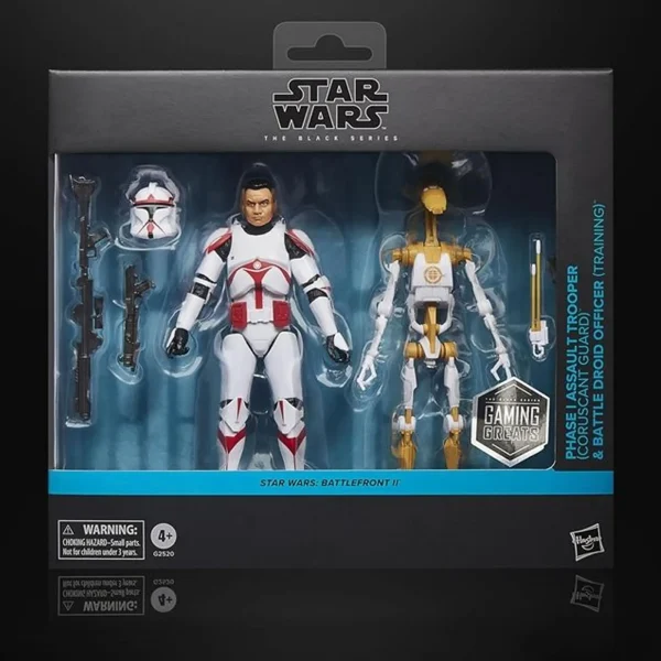 [ETA: 05/2026] (PRE-ORDER) HASBRO G2520 Star Wars TBS Phase I Assault Trooper & Battle Droid Officer
