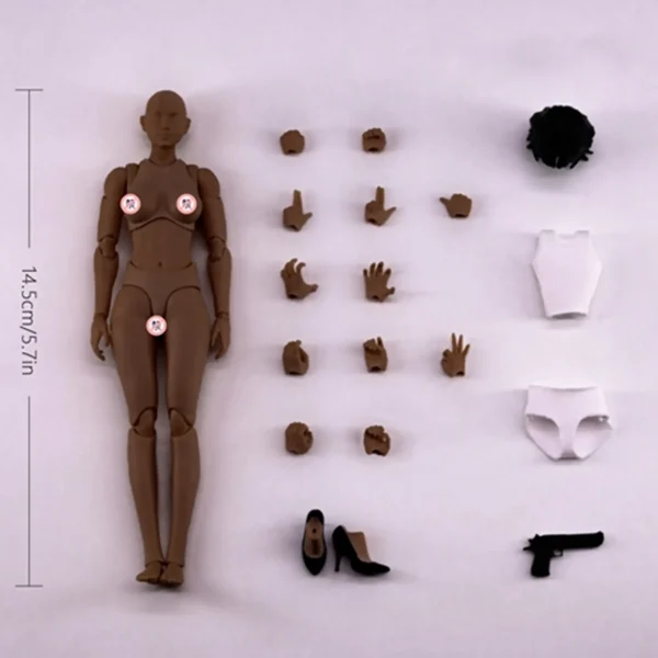 [ETA: Q4 2026] (PRE-ORDER - BLACK SKIN) WIND TOYS 1/12 Scale FMW008 Supermodel Female Body